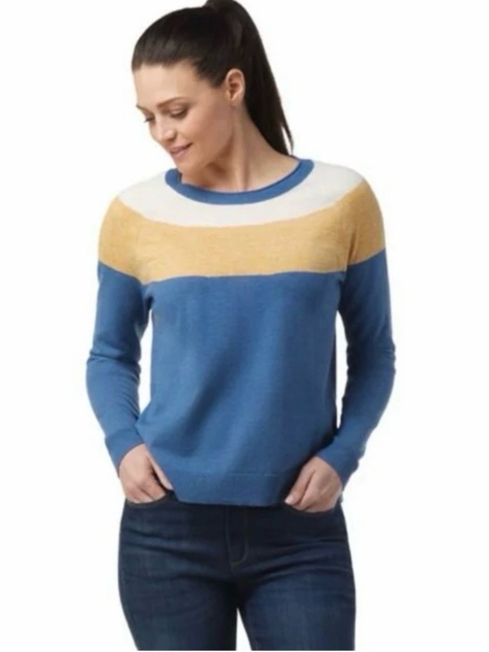 Smartwool Edgewood Colorblock Crewneck Sweater